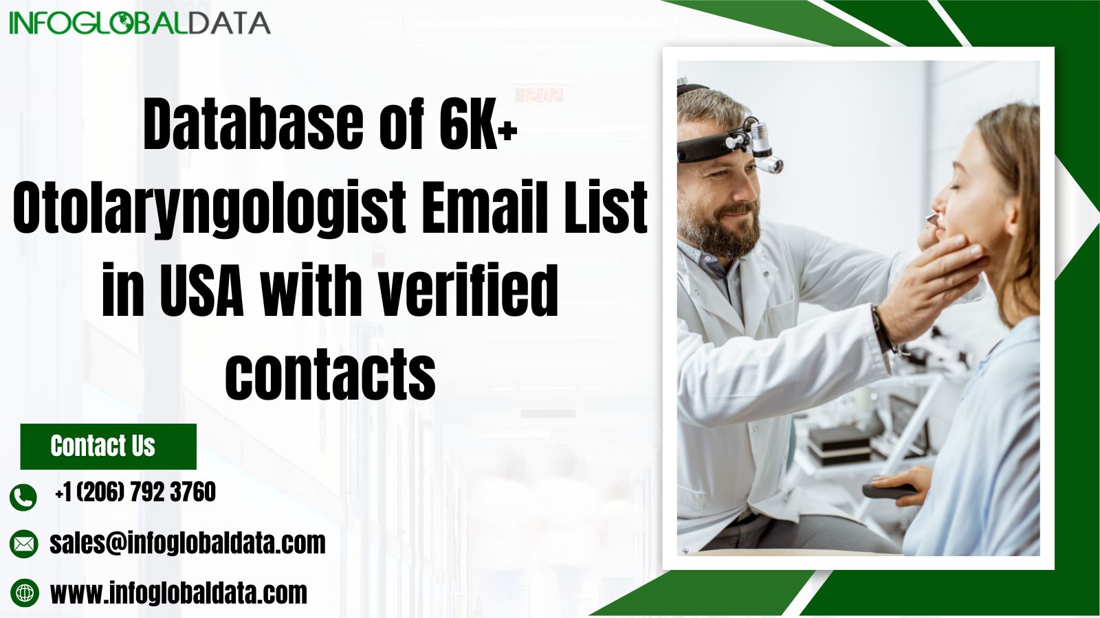 Database of 6K+ Otolaryngologist Email List in USA with verified contacts